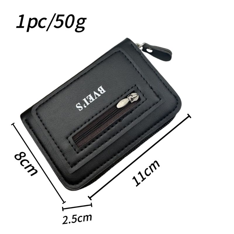 Card Case Anti-theft Brush Anti-Demagnetization Large Capacity Coin Purse Small Wallet Multifunctional Driver's License Bank Card_voghion.com
