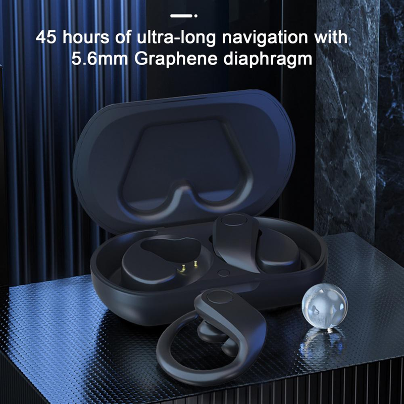 SP33 TWS Kabellose Kopfhörer Bluetooth 5.2 Ohrhörer Ohrclip-Design Touch Control HD Ohrhörer Sport-Headset_voghion.com