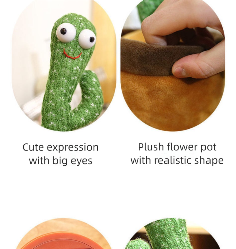 Cactus magico che balla in stile celebrità di Internet e che può torcersi, cantare e ballare: regalo di compleanno per bambini_voghion.com