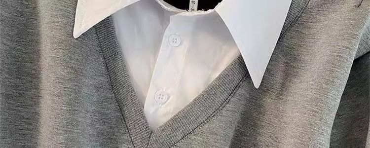 Damenbekleidung Waren Temperament Freizeit Sportanzug Frauen Herbst Modisch Heiß Zweiteiliger Pullover Hohe Taille Weite Beinhose Zweiteiliger Anzug_voghion.com