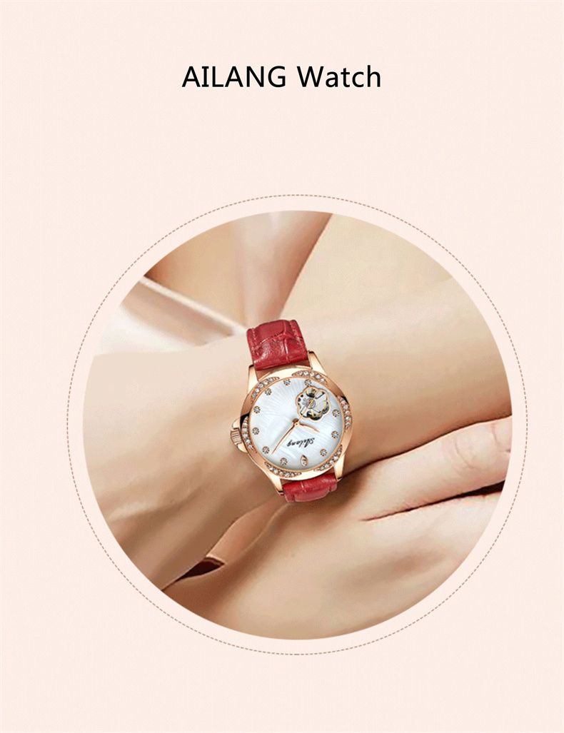 AILANG Automatic Mechanical Watches For Women Waterproof Classic Watch Luxury Elegant Ladies Watch Reloj Mujer 6639_voghion.com