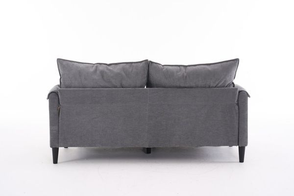 Convertible Combination Sofa Sofa U-Shaped Sofa With Footstools With Storage, Gray Sofa For Living Room, Living Room/Bedroom/Office/Small Space 2-Se_voghion.com