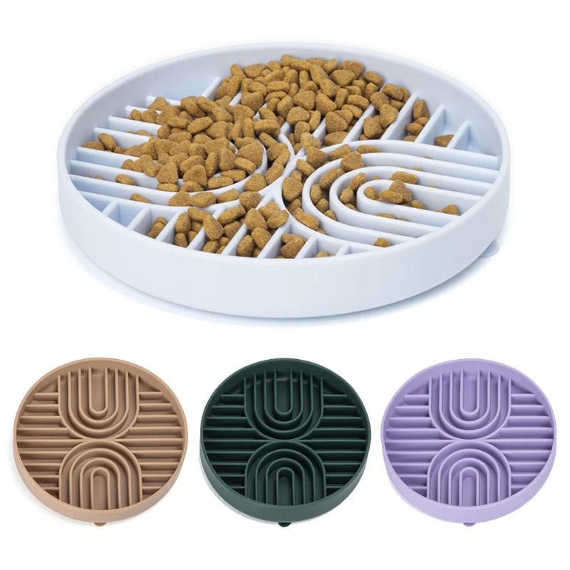 Pet Slow Food Plate Slow Feeder Disperses Attention, The Perfect Paving Mat Is Suitable For Snacks, Food, Peanut Butter & Yogger_voghion.com