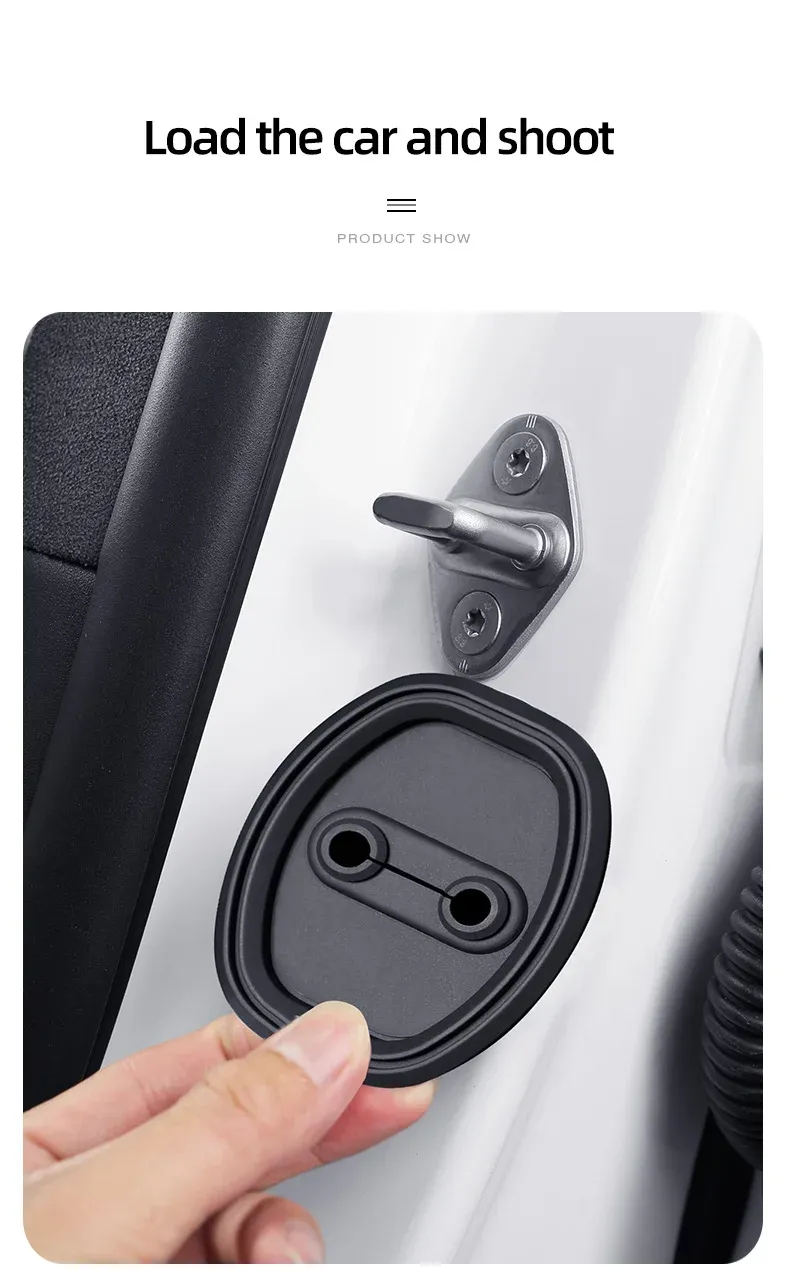 4 teile/satz Fall Schutz für Mustang Silikon Auto Türschloss Schutzhülle_voghion.com