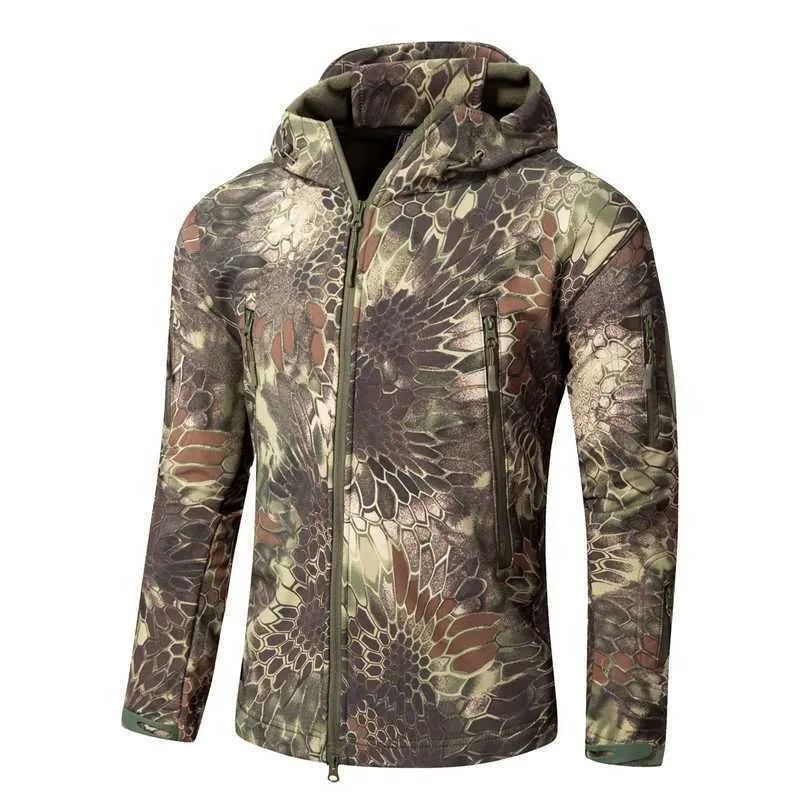 Männerjacketten Dropshipping Lurker Skin Softshell V5 Militär Taktesch Jackett Männer Waasserdicht Mantel Camouflage Kapuzen Arméi_voghion.com