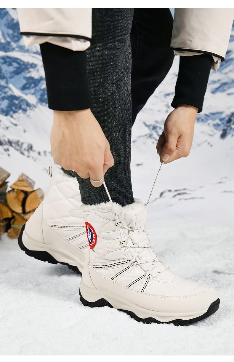 BUFFNY Unisex Winter Sneeuwlaarzen Waterdichte Slipvaste Geïsoleerde Koppelsschoenen Met Kunstbont Voering Voor Buitenactiviteiten_voghion.com