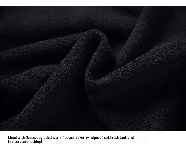 Pantalon unisexe 001, style moderne, doublé polaire, coupe-vent, idéal pour la randonnée et les activités de plein air._voghion.com