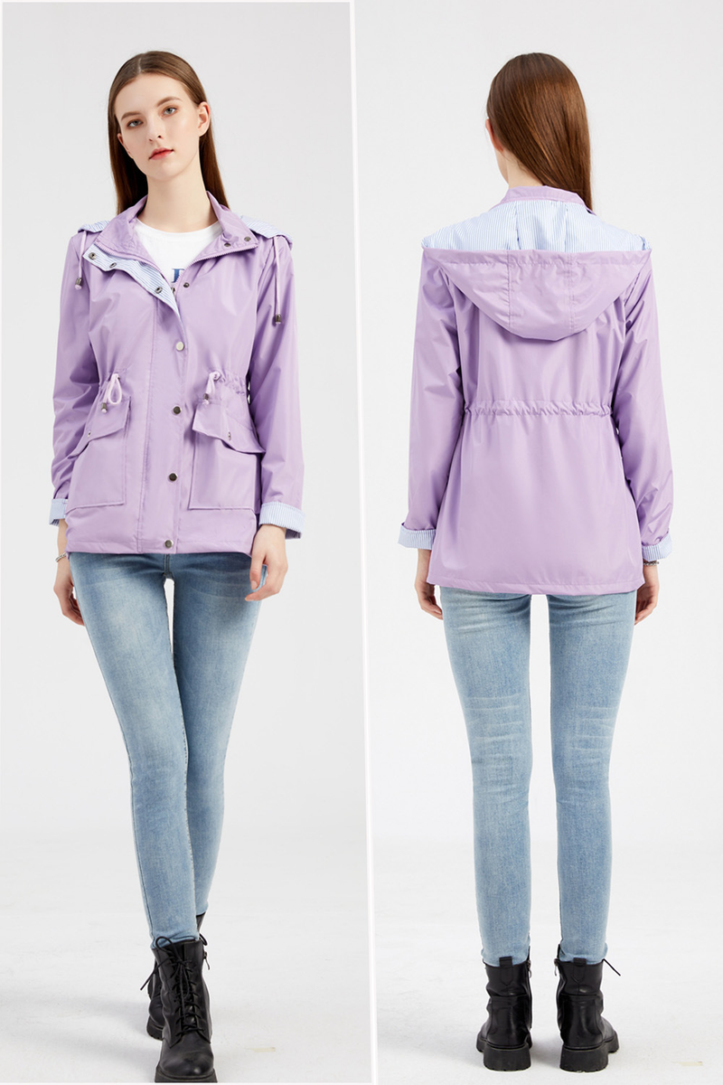 Damenbekleidung neue Herbst- und Winterjacke mit abnehmbarer Kapuze, Windjacke für Damen, große Damenjacke, Regenmantel_voghion.com
