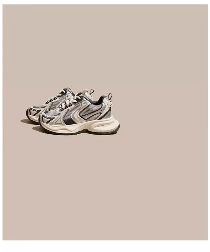 2024 Primavera Cuatro Estaciones Zapatos de papá Muestran Zapatos de papá pequeños Aumento de altura de mujer Fondo grueso Pequeños blancos Deportes Ocio Fresco Forrest Gump_voghion.com