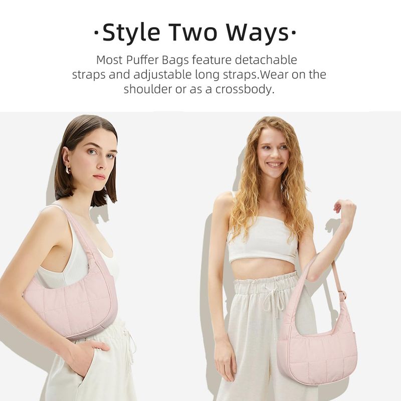 Taschen Große Kapazität Damen Unterarm Daunentasche Vielseitige Eine Schulter Modische Massivfarbe Seidenbaumwollhandtasche_voghion.com