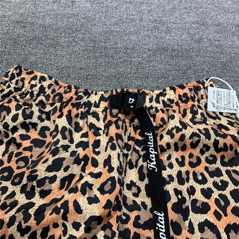 Men's 2022ss Kapital Men Women 1 Best Quality Leopard Print Quick Dry Shorts Breathable Summer Style Casual Breeches_voghion.com