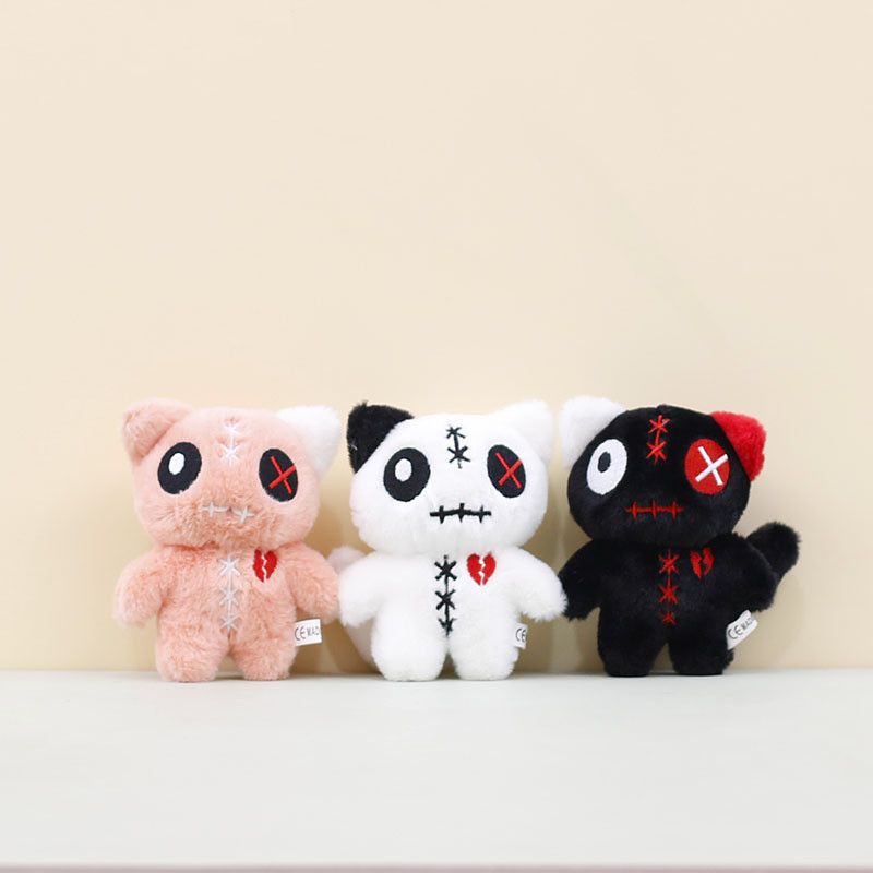 Cat Plush Adorable Keychain Alien Big Eye Cat Doll Soft Toy Bag Kids For Charm_voghion.com
