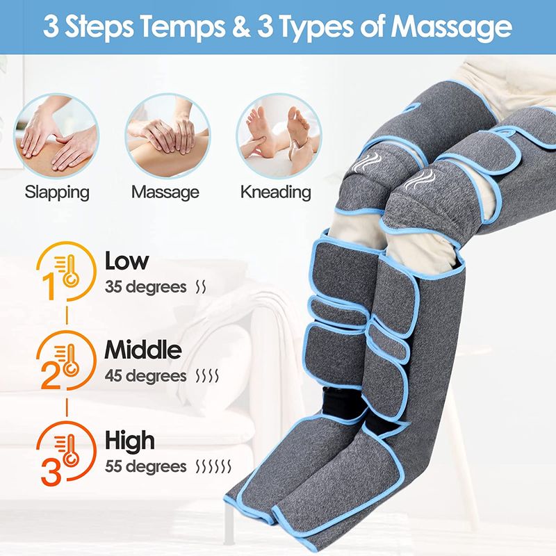 Fuß luftdruck bein massager fördert die durchblutung, körper massager, muskel entspannung, drenaj limfatic gerät 360 °_voghion.com