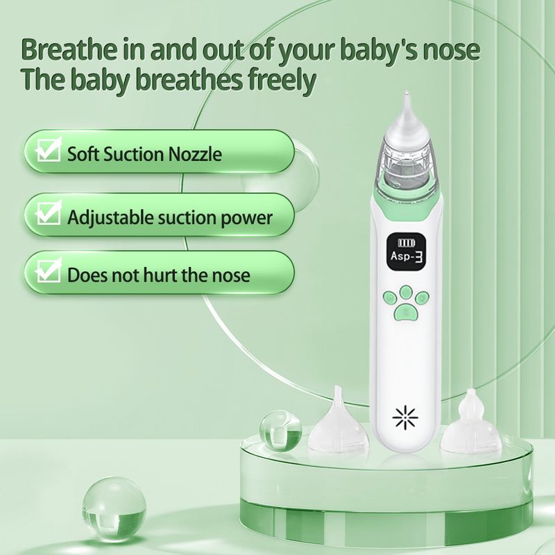 Baby nasal suction device, newborn electric nasal suction device, baby, child, toddler, nasal congestion, snot and feces cleaning_voghion.com