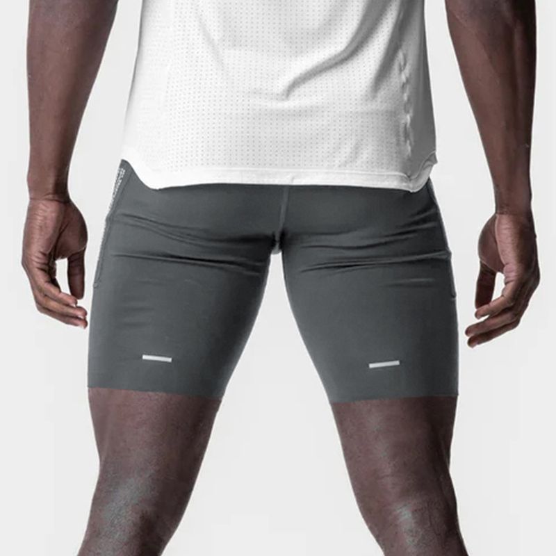 Pantaloncini sportivi estivi da uomo, sottili, americani, professionali, a compressione, ad alta elasticità, aderenti, multitasche_voghion.com