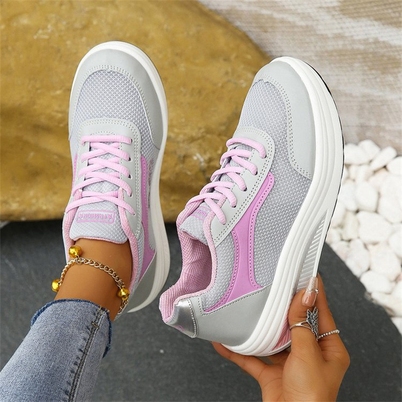 Chaussures transfrontalières pour femmes, commerce extérieur, printemps 2024, chaussures de sport à semelles épaisses, chaussures à bascule, chaussures de fitness, chaussures à plateforme_voghion.com