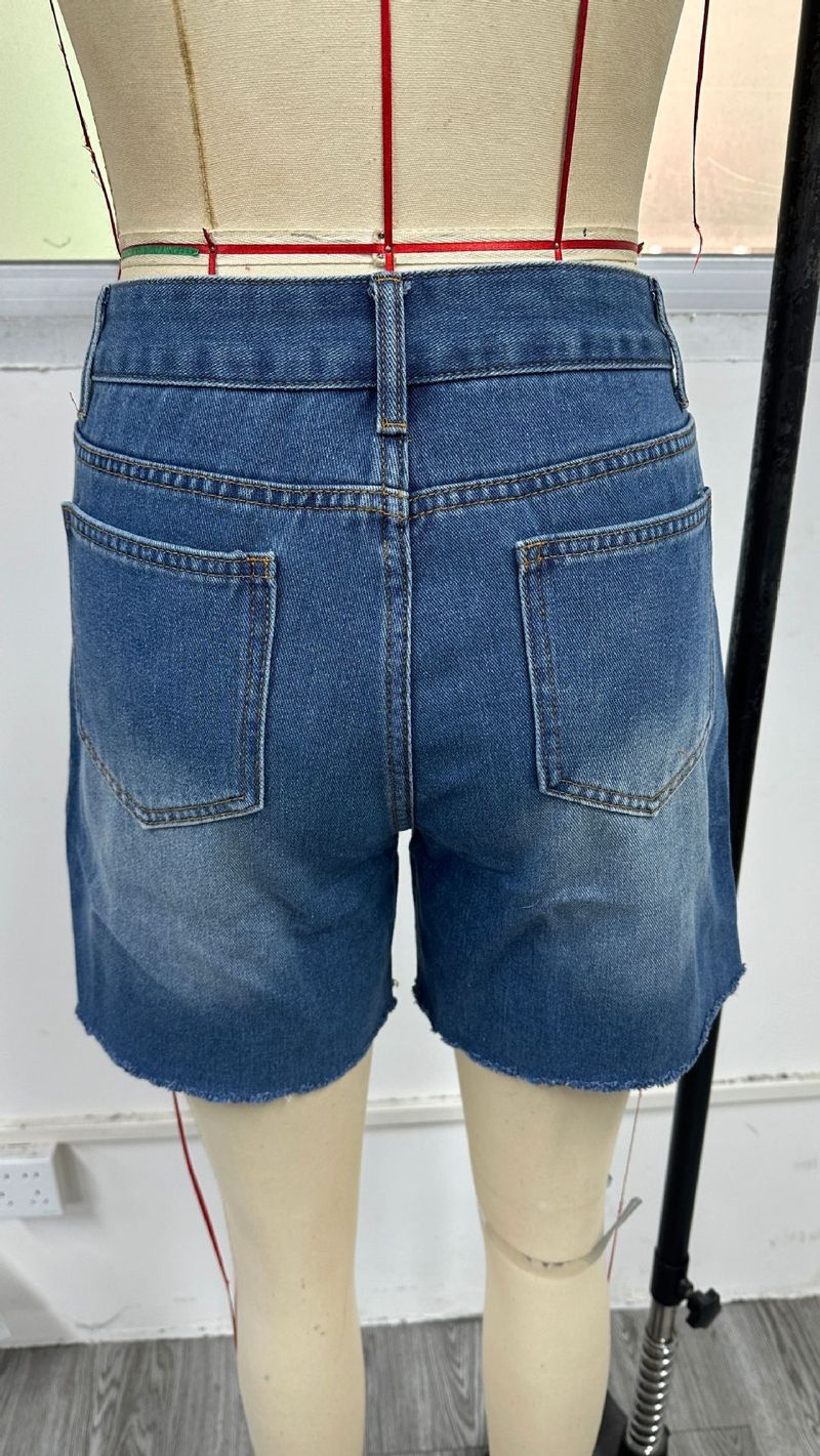 Women's High Waist Denim Shorts - Trendy Casual Stretch Jean Shorts With Comfortable Fit Denim Hot Pants For Women_voghion.com