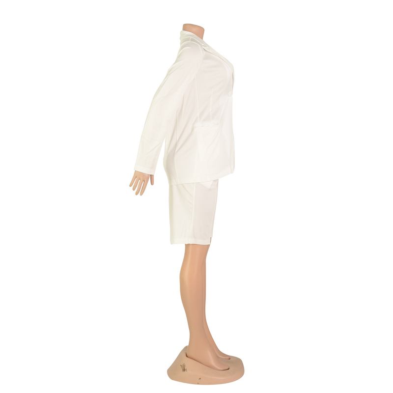 Dammekleeder Onofhängeg Websäit Kostümjacket Shorts Zweedeel Fréijoer Summer Casual Kostüm_voghion.com