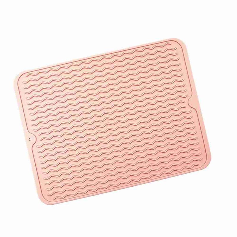 Tappetino per lavello in gomma morbida per asciugatura, isolamento termico, tavolo, cucina, casa, antiscivolo, tappetino per asciugatura piatti, pieghevole_voghion.com
