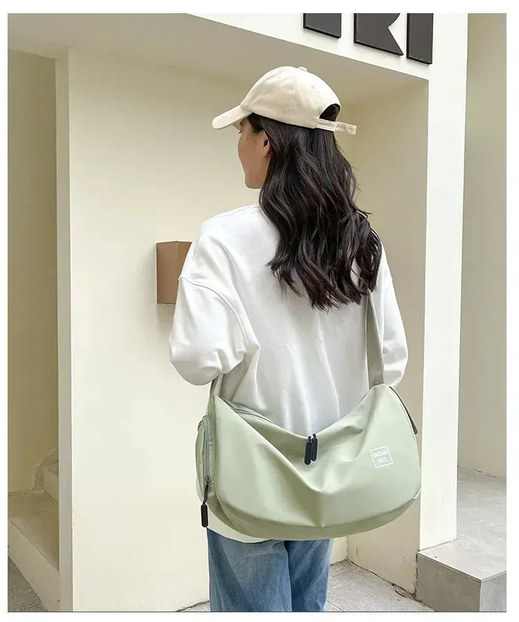 Sporttasche mit großem Fassungsvermögen, tragbar, mit Nass- und Trockentrennung, verstellbarem Schultergurt, Schwimm- und Fitnessrucksack_voghion.com