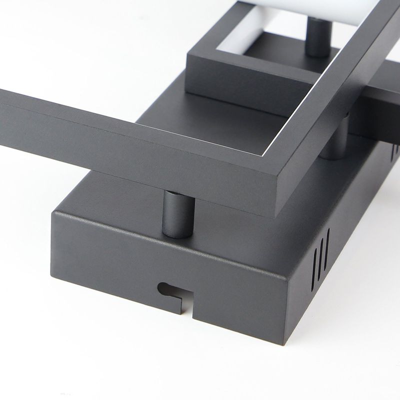 Glitzerlife Deckenlampe LED Deckenleuchte Schwarz - 40W Wohnzimmerlampe Dimmbar Mit Fernbedienung Aus Metall Modernes Design Für Esszimmer Arbeitszimmer Küche_voghion.com