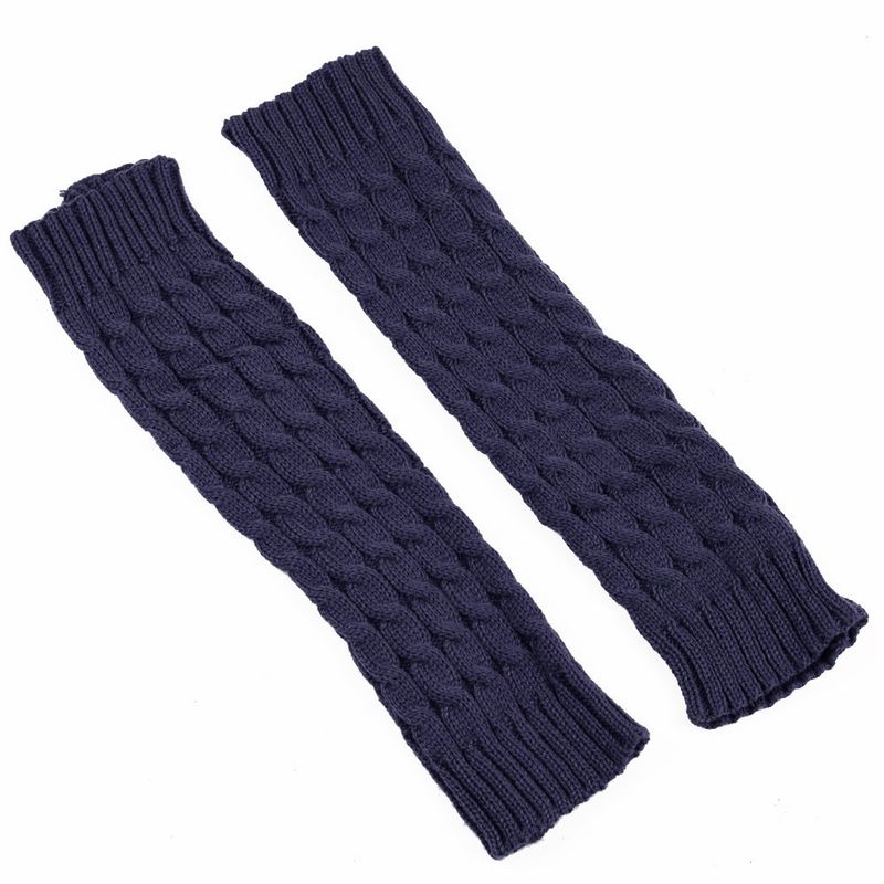 Grobe Wollsocken, Beinwärmer, gestapelte Socken im koreanischen Stil, gestrickte Beinabdeckungen für Herbst und Winter, grenzüberschreitende, achtstellige, gedrehte Beinschutzstiefel_voghion.com