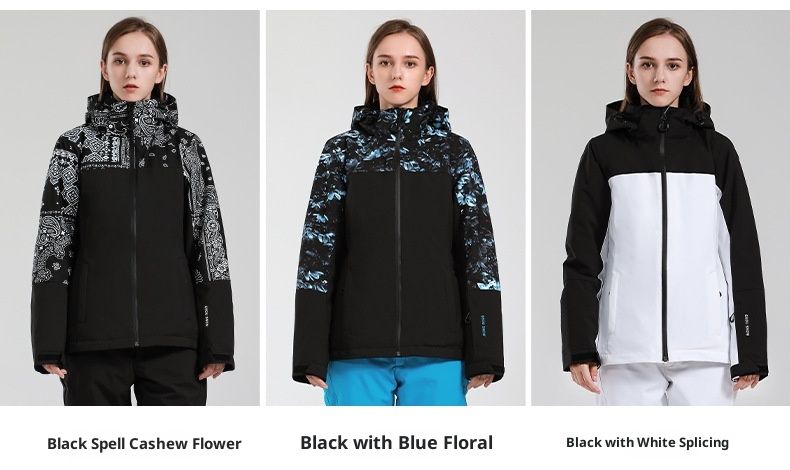 001 2022 Nuovo Inverno Donna Giacca da Sci Antivento Impermeabile Resistente all'Usura Imbottita Calda Giacca da Snowboard Neve Cappotto_voghion.com