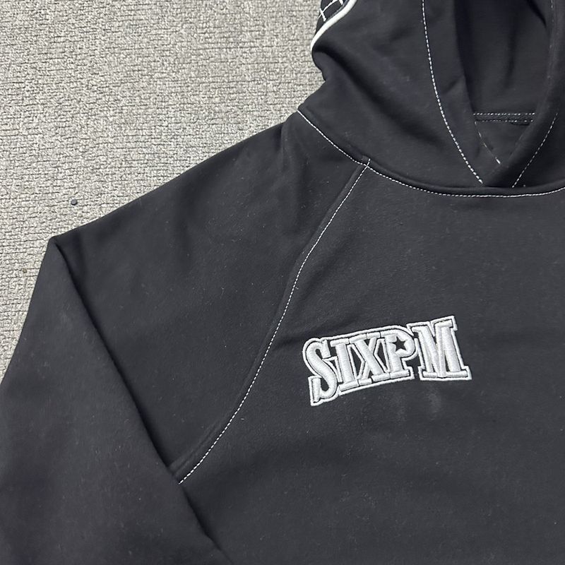 Men's Clothing American Street Plus Velvet Pullover Hooded Sweatshirt Men's Hip Hop Sports Casual Straight Sweatpants Suit Trend_voghion.com