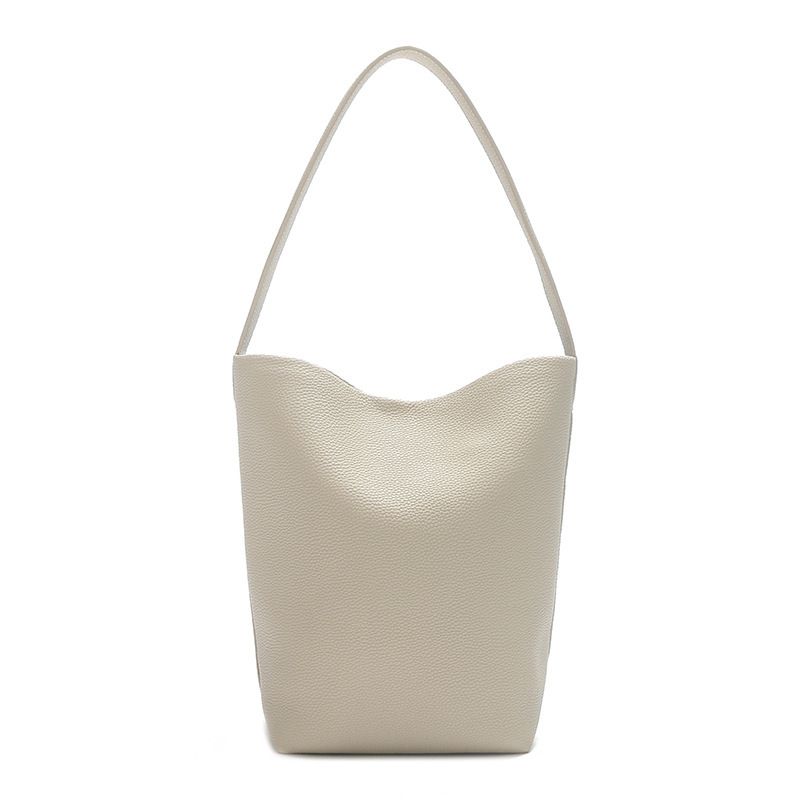 Borsa a tracolla TR morbida in pelle per donna, 2024, nuova, in vera pelle, con motivo litchi, tracolla singola, grande capacità, secchiello per laptop_voghion.com