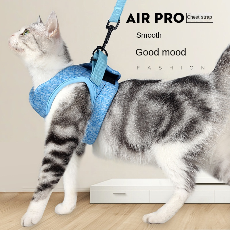 Cat Harness Leash Straps Soft And Comfortable Cat Walking Jacket,Cat Harness And Leash Set_voghion.com