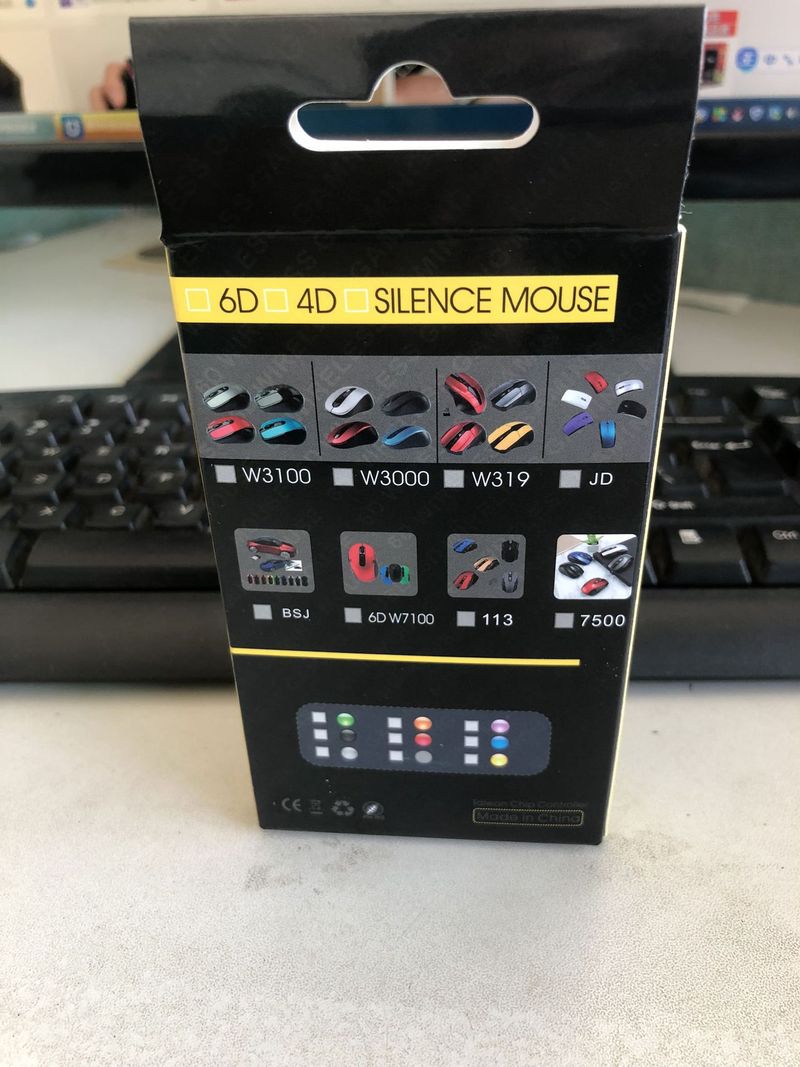 Ratón óptico inalámbrico de 6 botones – Ratón ergonómico de 2,4 GHz para portátil, 1200 DPI ajustables, clics silenciosos, rueda de desplazamiento de 4 direcciones (negro/rojo/plateado/azul/rosa)_voghion.com