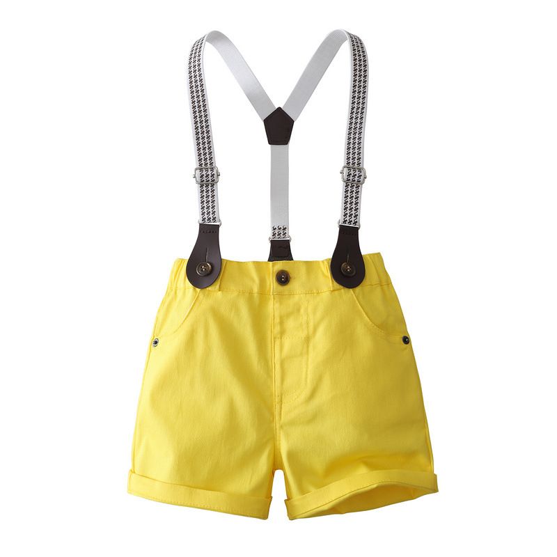 Abito con tracolla per ragazzi e signori, abbigliamento coreano, camicia estiva a maniche corte con fuochi d'artificio 2024, per bambini_voghion.com