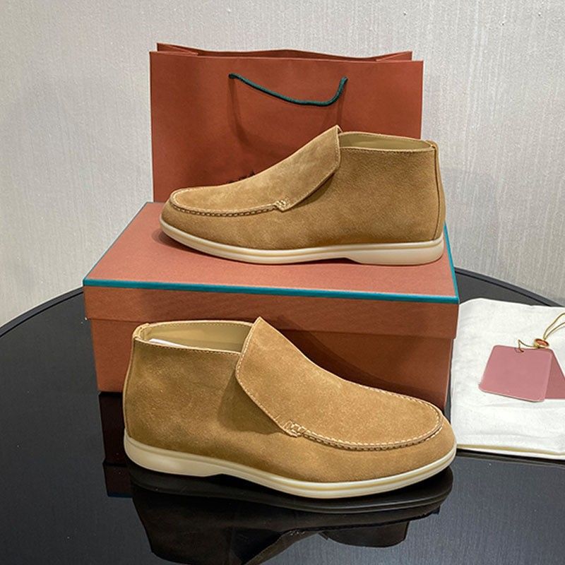 LP Einzelschuh Herren 2023 Herbst und Winter Ein Fuß Faul Weiche Sohle Lässige High Bang Loafers Paarstil_voghion.com