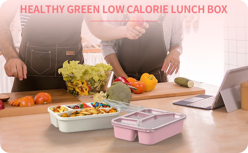 XGXN 4er-Pack Bento-Set – Wiederverwendbare Essenszubereitung für Erwachsene/Kinder_voghion.com
