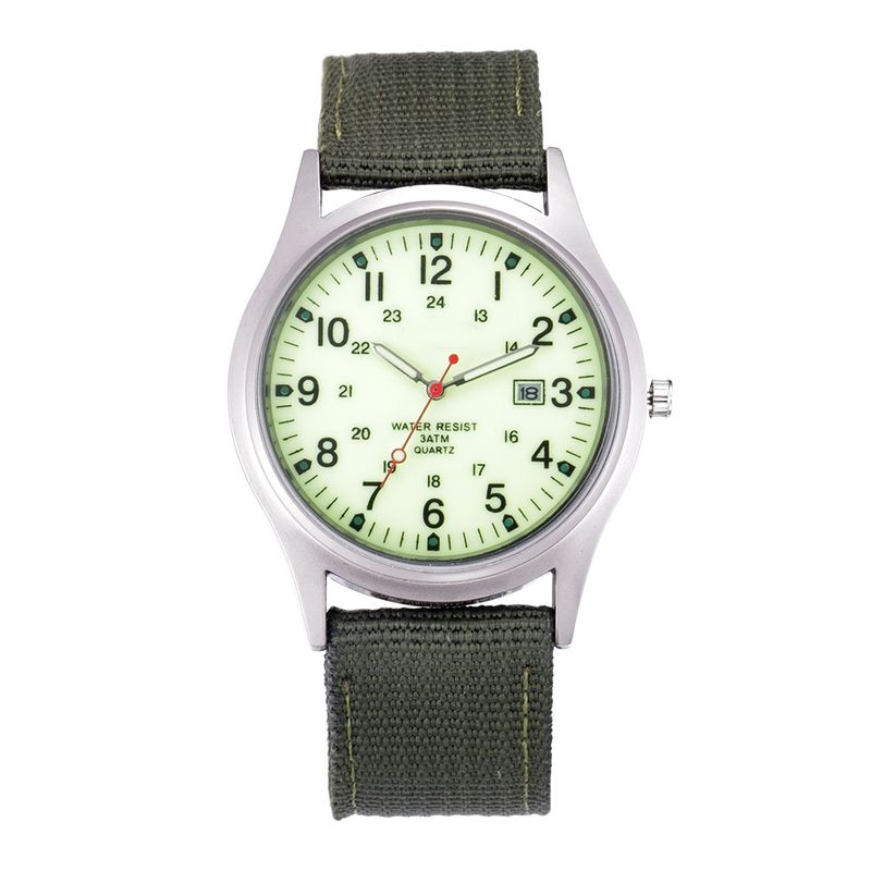Nylon Strap Men's Calendar Quartz New Military Watch_voghion.com