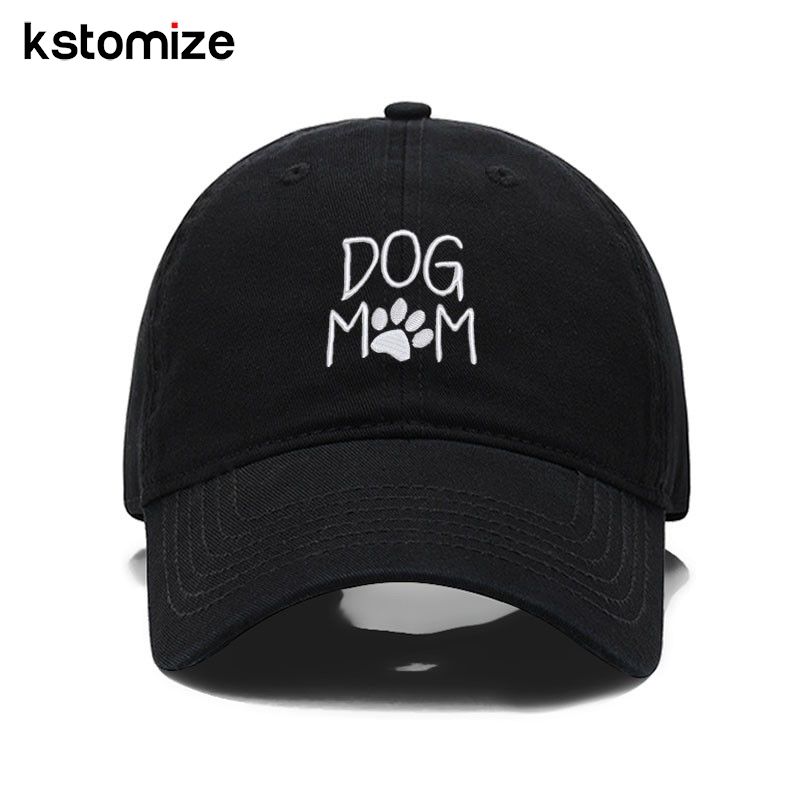 Vintage lavado algodão cão mãe bordado beisebol para homens mulheres pai chapéu bonés de golfe snapback boné dropshipping_voghion.com