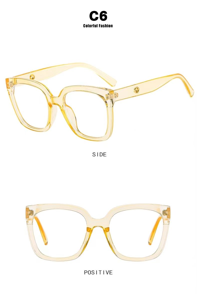 Anti Blue Light Reading Glasses Women Men Large frame Custom Computer Eyeglasses Unisex_voghion.com