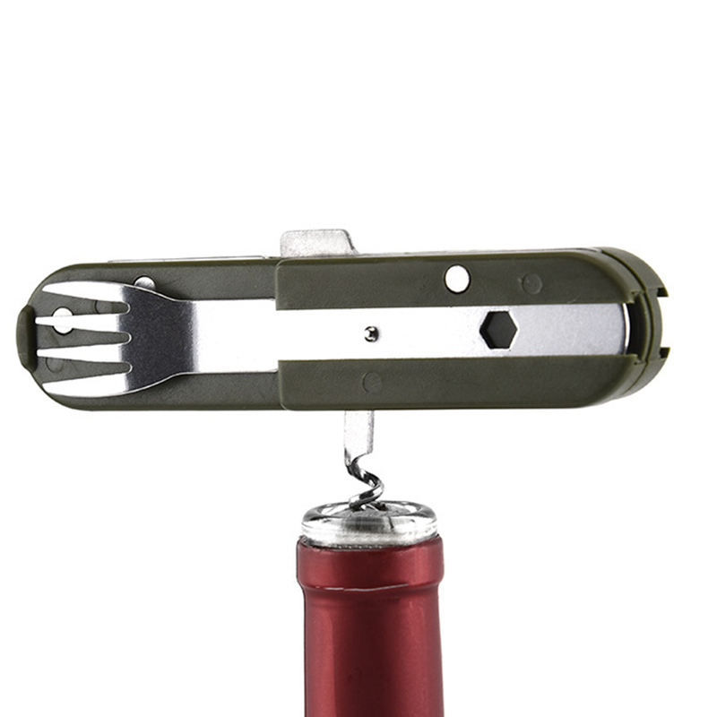 3 stuks/set opvouwbare draagbare multifunctionele anti-roest corrosiebestendige flesopener servies roestvrij staal vork lepel snijder kamperen picknick_voghion.com