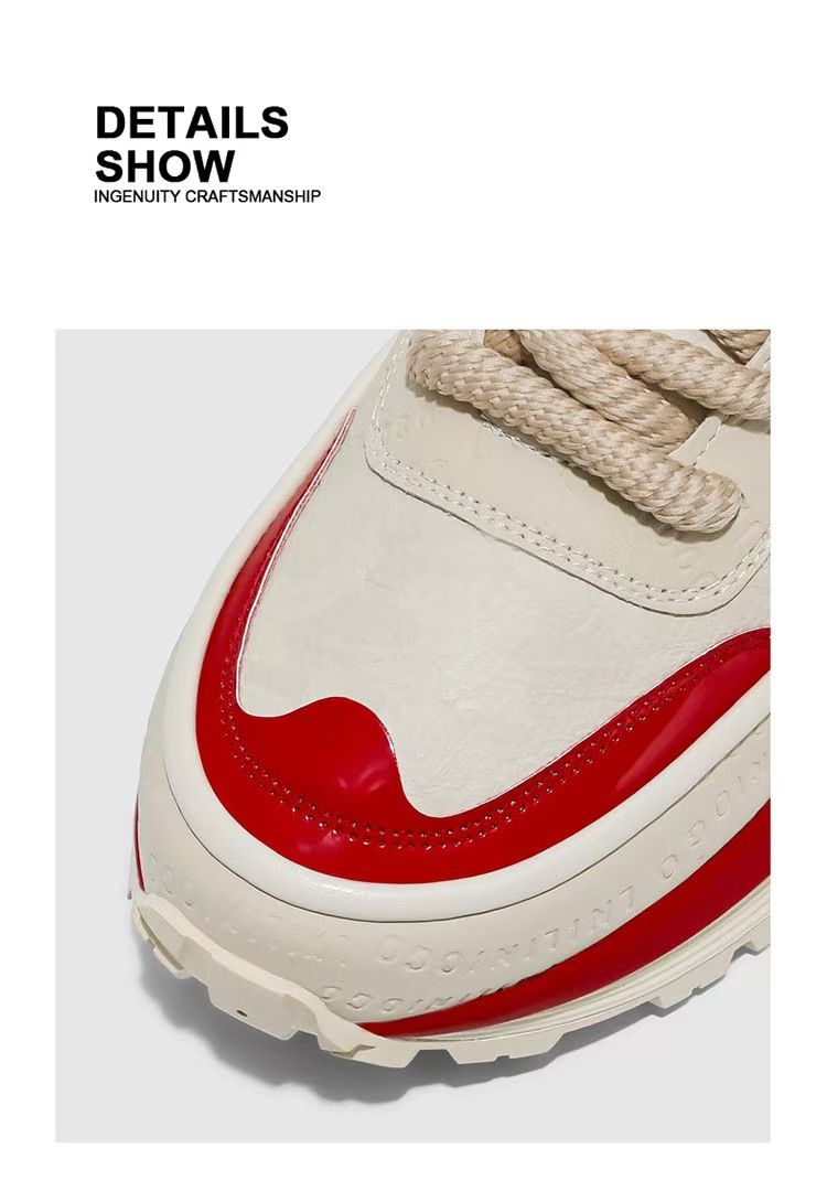 Chunky Retro-Sneaker für Herren – Atmungsaktive Freizeitschuhe aus PU-Leder mit gepolsterter EVA-Innensohle, modisches zweifarbiges Design für den täglichen Gebrauch_voghion.com