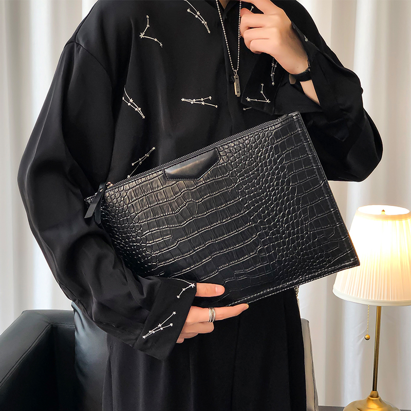 Top Quality Crocodile Men's Clutch Large Capacity Wallet and Designer Brand Business Bag and 2023 New in PU Leather_voghion.com