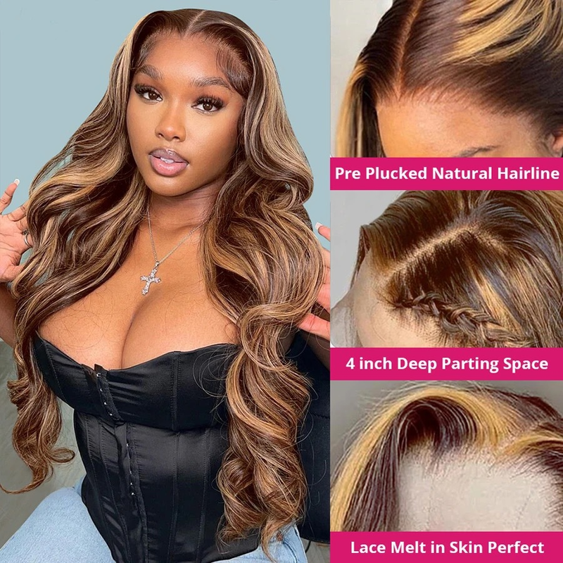 Conjunto de perucas de renda frontal mais vendido na International Station, conjunto de perucas femininas de cor gradiente, cabelo longo cacheado, ondas grandes, substituição de cabelo_voghion.com