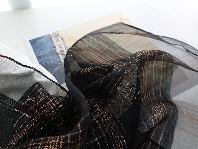 r autumn and winter new version of silk blended scarf female mulberry silk gold and silver silk long shawl dual-use silk scarf_voghion.com