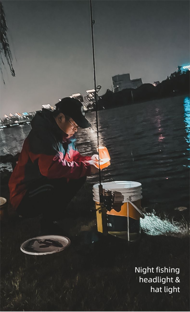 Lampada frontale a clip con sensore di luce potente Wolsen Owl per pesca notturna, portatile, luminosa, con standby ultra lungo, multifunzionale, LED_voghion.com