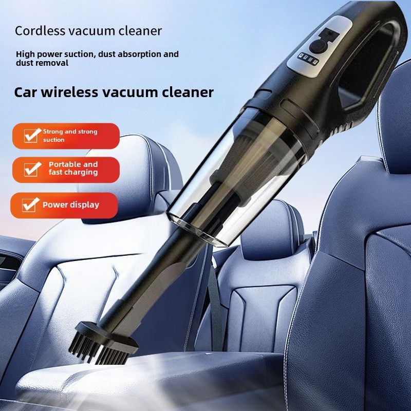 Aspirapolvere per auto portatile, aspirapolvere wireless per auto a doppio uso, aspirapolvere per auto piccolo transfrontaliero, potente aspirazione_voghion.com