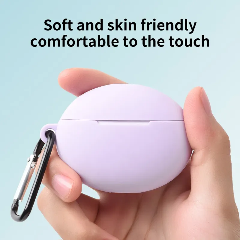 Capa Huawei 5i Case Protetora Silicone Macio Manga Para Hua Wei FreeBuds 4i Free Buds5i 5 Com Gancho Fundas_voghion.com