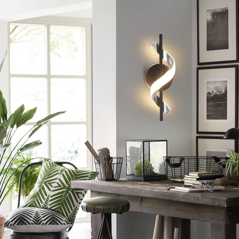 Glitzerlife LED Wandleuchte Innen Wandlampe - Modernes Design Flurlampe 3000K Warmweiß Treppenhauslampe Wandbeleuchtung Für Schlafzimmer Wohnzimmer Arbeitszimmer_voghion.com