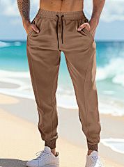 Pantaloni da allenamento leggeri da uomo – Poliestere ad asciugatura rapida con coulisse regolabile ed elasticizzata (S-XXXL, Nero/Grigio/Cachi)_voghion.com