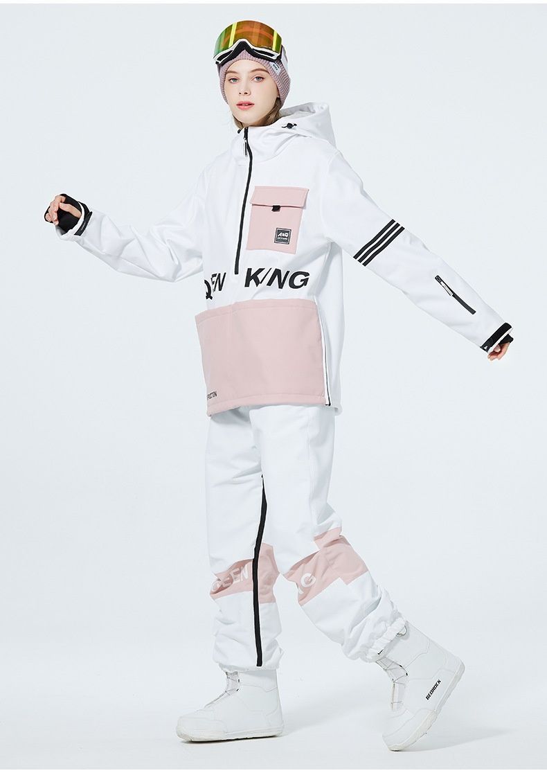 Ensemble sweat à capuche unisexe 001, veste et pantalon de ski/snowboard chauds et coupe-vent, nouveau modèle_voghion.com