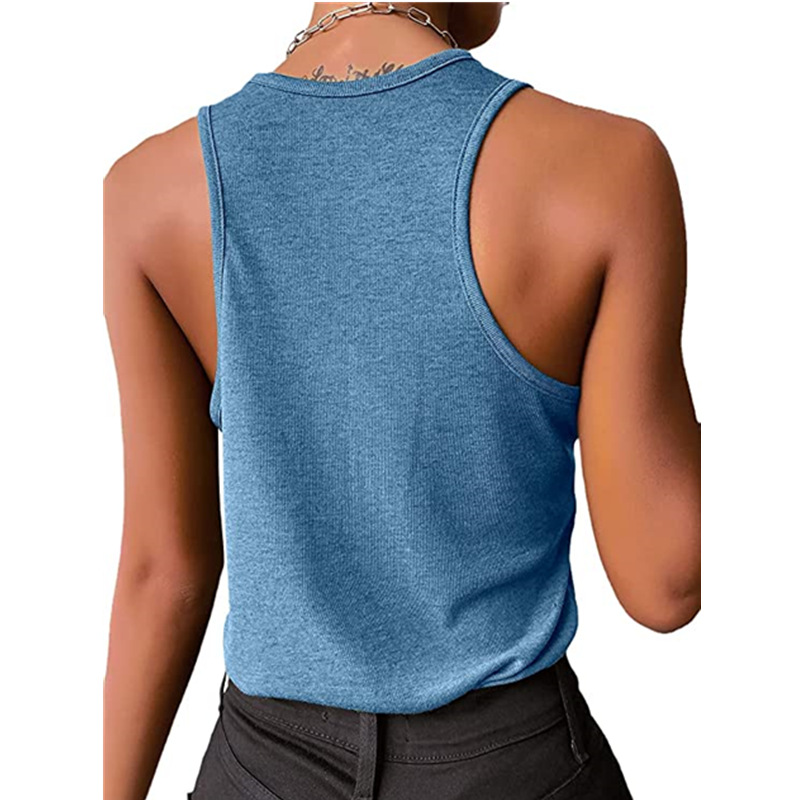 Colete feminino sexy com rosca interna e externa, com botões de pressão, camiseta e roupas femininas_voghion.com