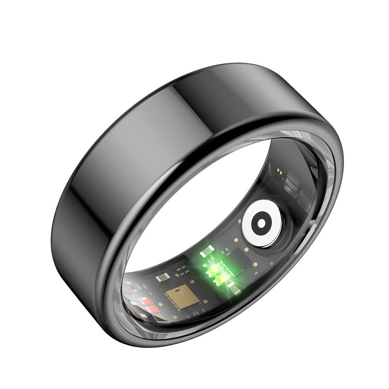 Elettronica intelligente Anello intelligente Ossigeno nel sangue Frequenza cardiaca Sonno Contapassi Impermeabile_voghion.com